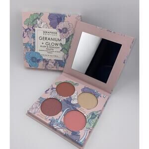 Seraphine Botanicals Geranium + Glow blush & highlight palette BNIB